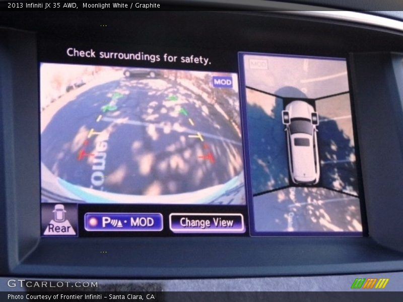 Moonlight White / Graphite 2013 Infiniti JX 35 AWD