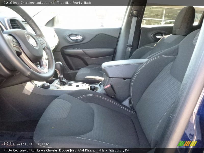 True Blue Pearl / Black 2016 Jeep Cherokee Latitude 4x4