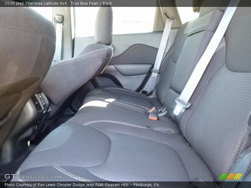 True Blue Pearl / Black 2016 Jeep Cherokee Latitude 4x4