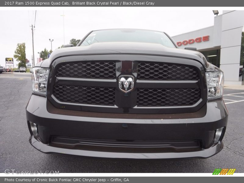 Brilliant Black Crystal Pearl / Black/Diesel Gray 2017 Ram 1500 Express Quad Cab