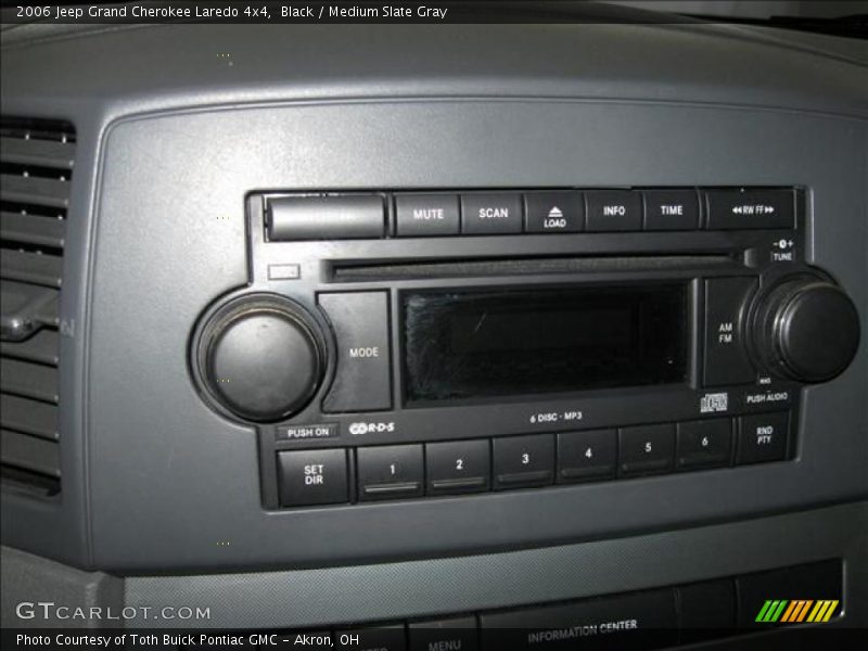 Black / Medium Slate Gray 2006 Jeep Grand Cherokee Laredo 4x4