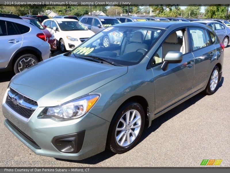 Jasmine Green Metallic / Ivory 2014 Subaru Impreza 2.0i Premium 5 Door