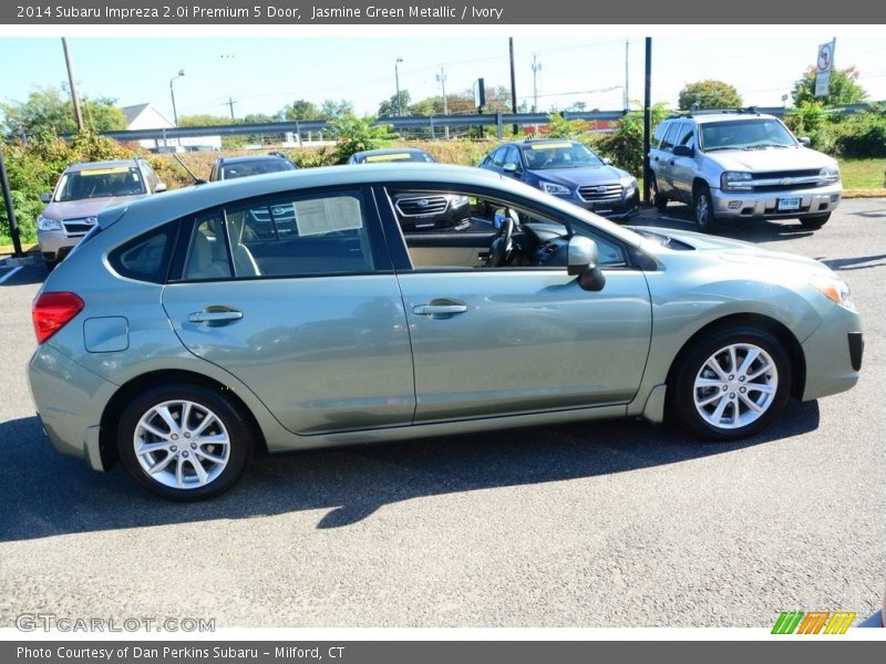 Jasmine Green Metallic / Ivory 2014 Subaru Impreza 2.0i Premium 5 Door