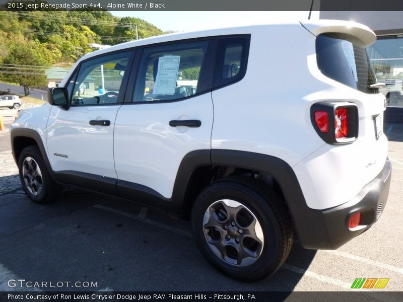 Alpine White / Black 2015 Jeep Renegade Sport 4x4