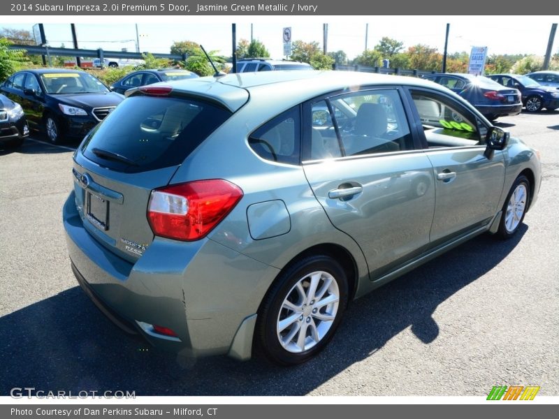 Jasmine Green Metallic / Ivory 2014 Subaru Impreza 2.0i Premium 5 Door