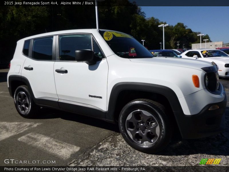 Alpine White / Black 2015 Jeep Renegade Sport 4x4