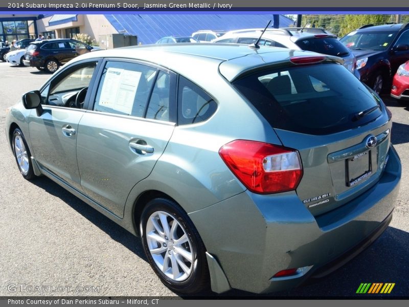 Jasmine Green Metallic / Ivory 2014 Subaru Impreza 2.0i Premium 5 Door