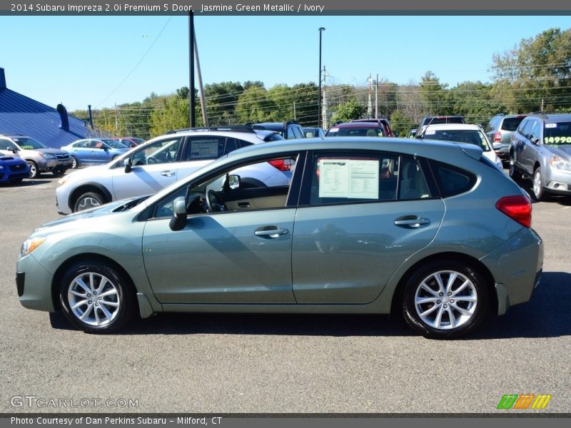 Jasmine Green Metallic / Ivory 2014 Subaru Impreza 2.0i Premium 5 Door