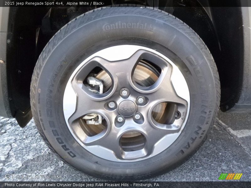 Alpine White / Black 2015 Jeep Renegade Sport 4x4