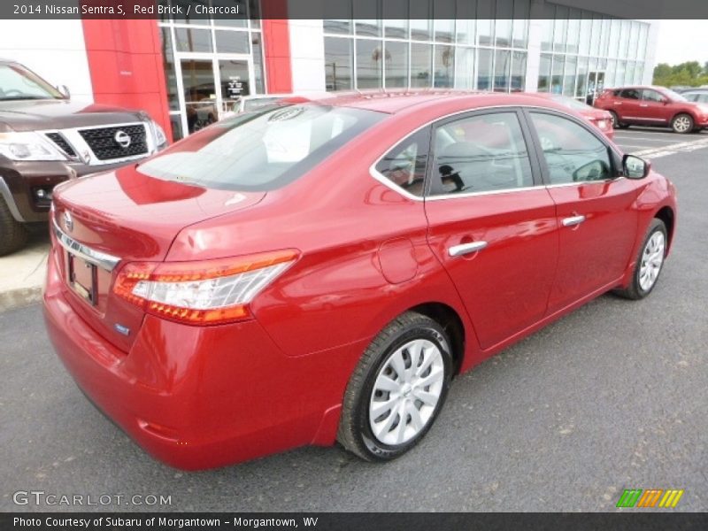Red Brick / Charcoal 2014 Nissan Sentra S