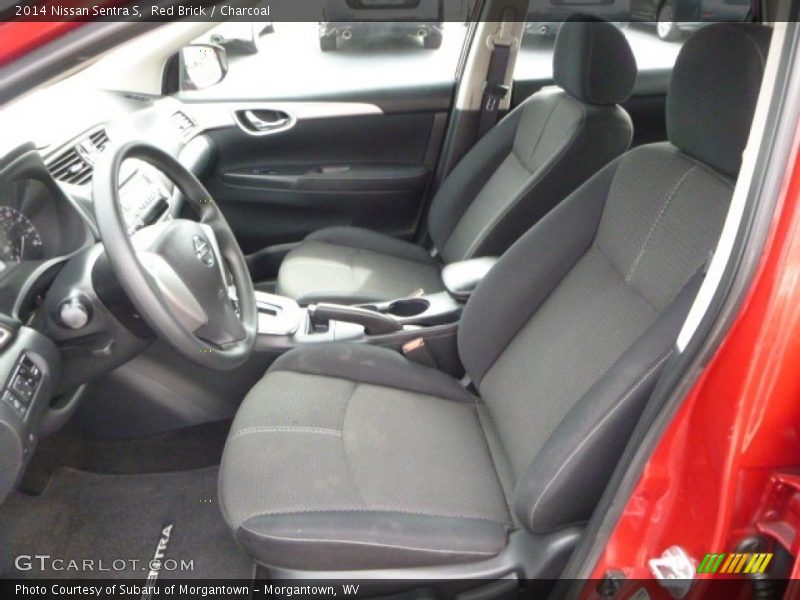 Red Brick / Charcoal 2014 Nissan Sentra S