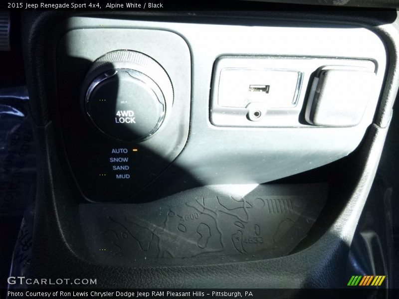 Alpine White / Black 2015 Jeep Renegade Sport 4x4