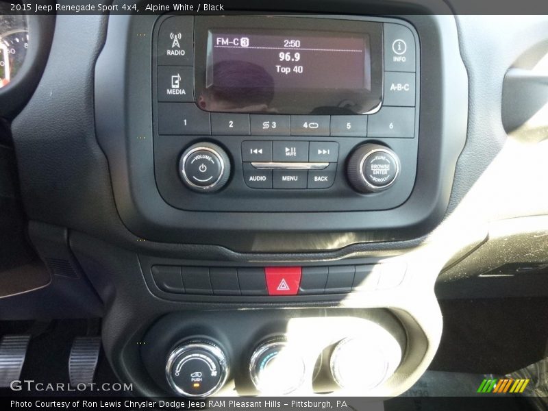 Alpine White / Black 2015 Jeep Renegade Sport 4x4
