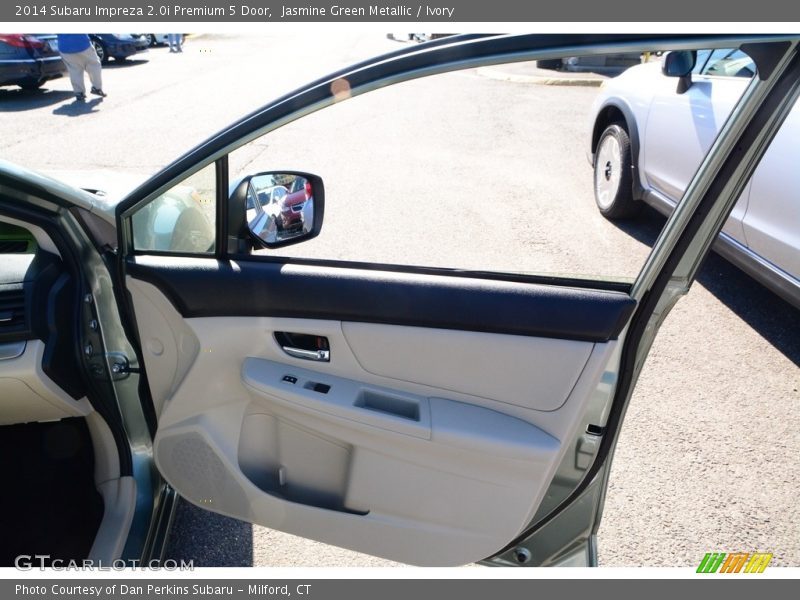 Jasmine Green Metallic / Ivory 2014 Subaru Impreza 2.0i Premium 5 Door
