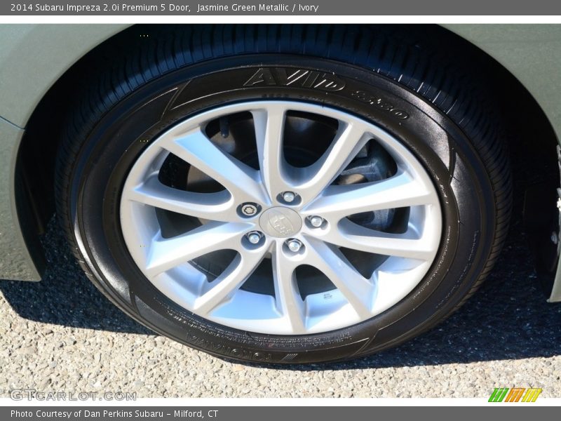 Jasmine Green Metallic / Ivory 2014 Subaru Impreza 2.0i Premium 5 Door