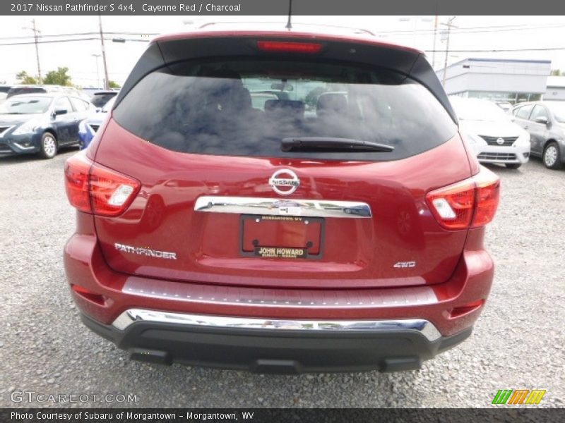 Cayenne Red / Charcoal 2017 Nissan Pathfinder S 4x4