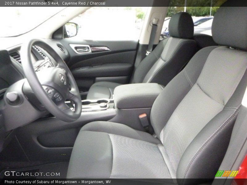 Cayenne Red / Charcoal 2017 Nissan Pathfinder S 4x4