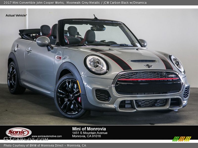Moonwalk Grey Metallic / JCW Carbon Black w/Dinamica 2017 Mini Convertible John Cooper Works