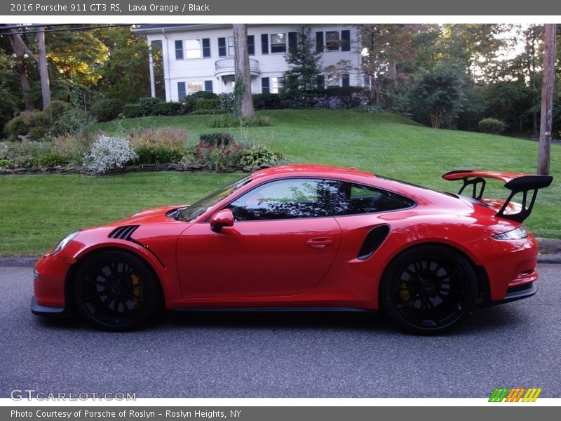 Lava Orange / Black 2016 Porsche 911 GT3 RS