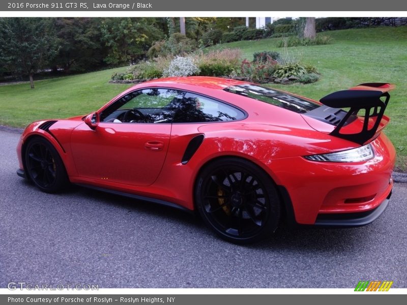 Lava Orange / Black 2016 Porsche 911 GT3 RS