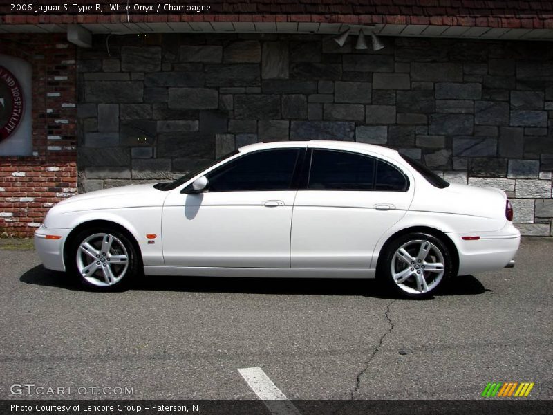 White Onyx / Champagne 2006 Jaguar S-Type R