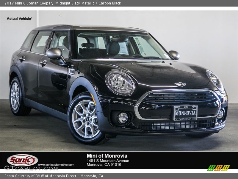 Midnight Black Metallic / Carbon Black 2017 Mini Clubman Cooper