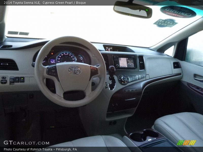 Cypress Green Pearl / Bisque 2014 Toyota Sienna XLE