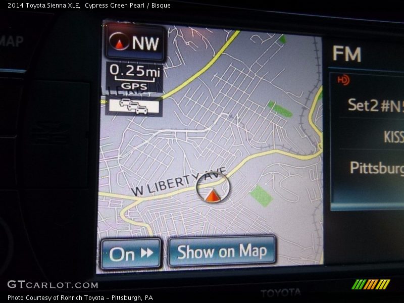 Cypress Green Pearl / Bisque 2014 Toyota Sienna XLE