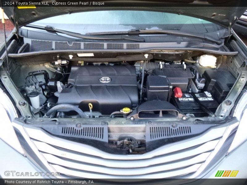 Cypress Green Pearl / Bisque 2014 Toyota Sienna XLE