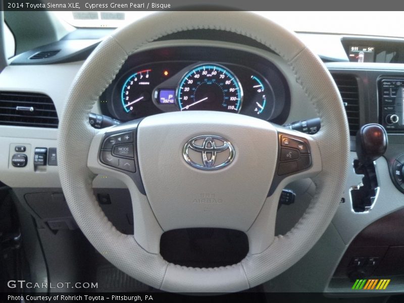 Cypress Green Pearl / Bisque 2014 Toyota Sienna XLE