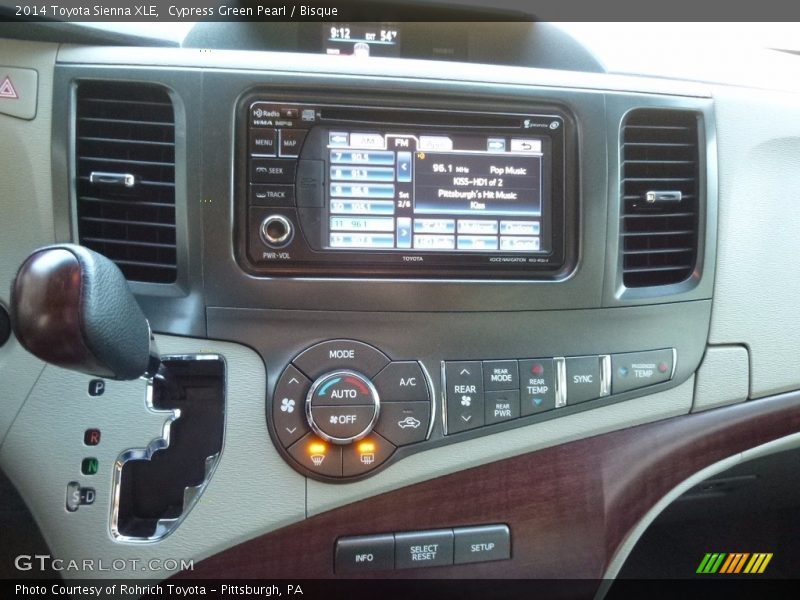 Cypress Green Pearl / Bisque 2014 Toyota Sienna XLE