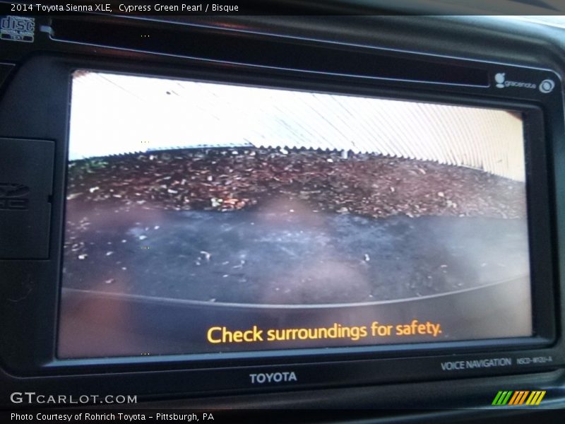 Cypress Green Pearl / Bisque 2014 Toyota Sienna XLE