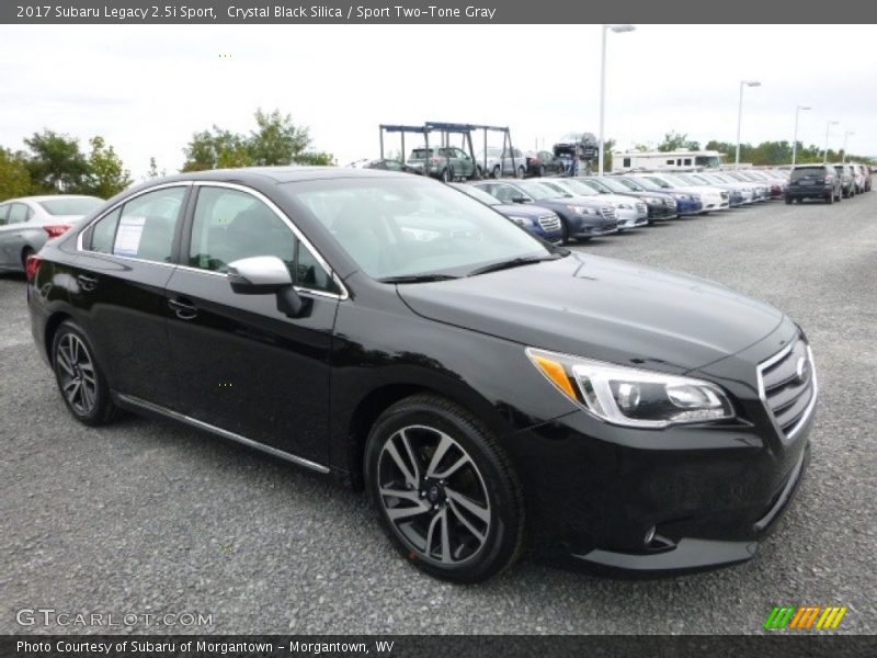 Crystal Black Silica / Sport Two-Tone Gray 2017 Subaru Legacy 2.5i Sport