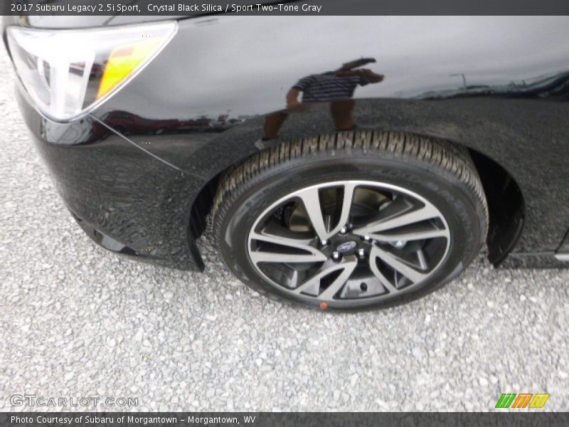 Crystal Black Silica / Sport Two-Tone Gray 2017 Subaru Legacy 2.5i Sport