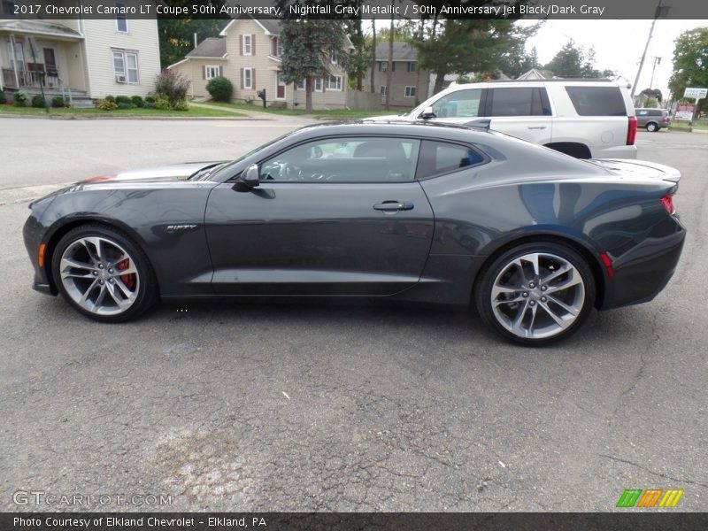 Nightfall Gray Metallic / 50th Anniversary Jet Black/Dark Gray 2017 Chevrolet Camaro LT Coupe 50th Anniversary