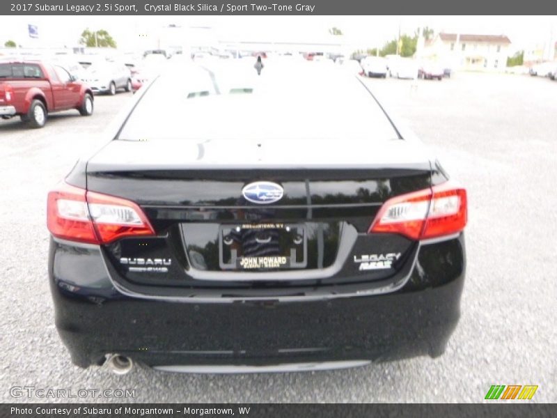 Crystal Black Silica / Sport Two-Tone Gray 2017 Subaru Legacy 2.5i Sport