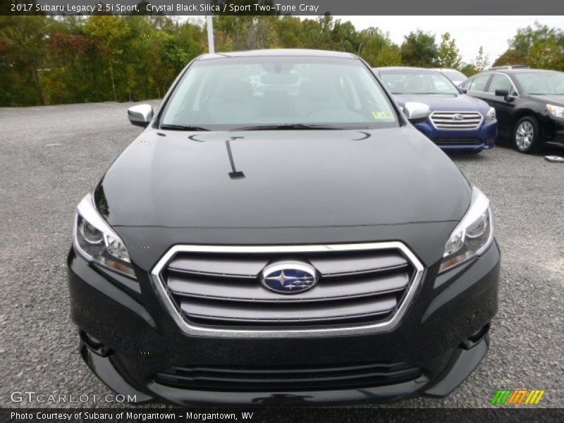 Crystal Black Silica / Sport Two-Tone Gray 2017 Subaru Legacy 2.5i Sport