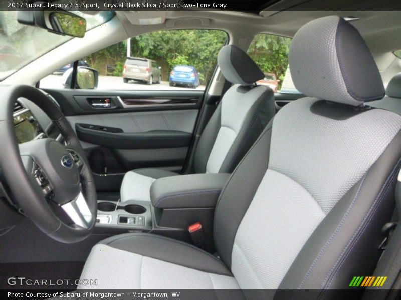 Crystal Black Silica / Sport Two-Tone Gray 2017 Subaru Legacy 2.5i Sport
