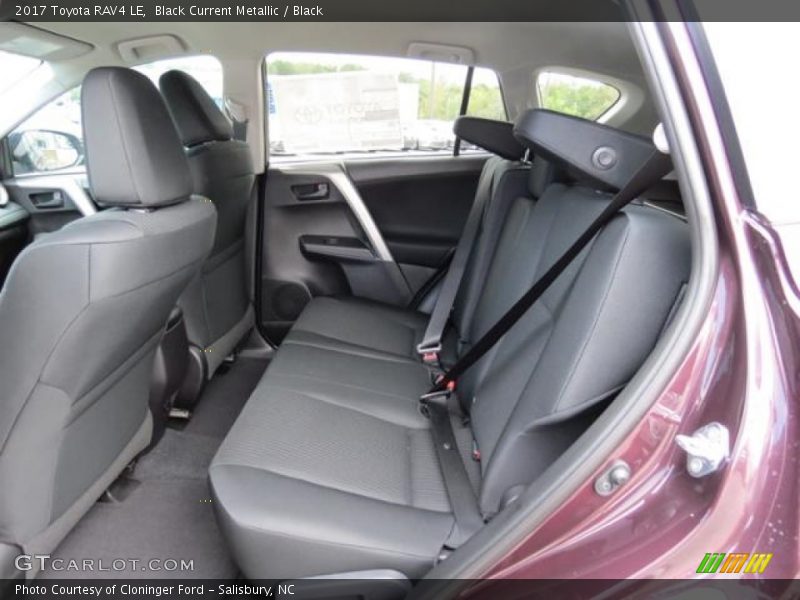 Rear Seat of 2017 RAV4 LE