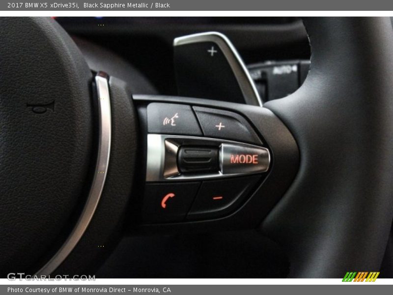 Controls of 2017 X5 xDrive35i