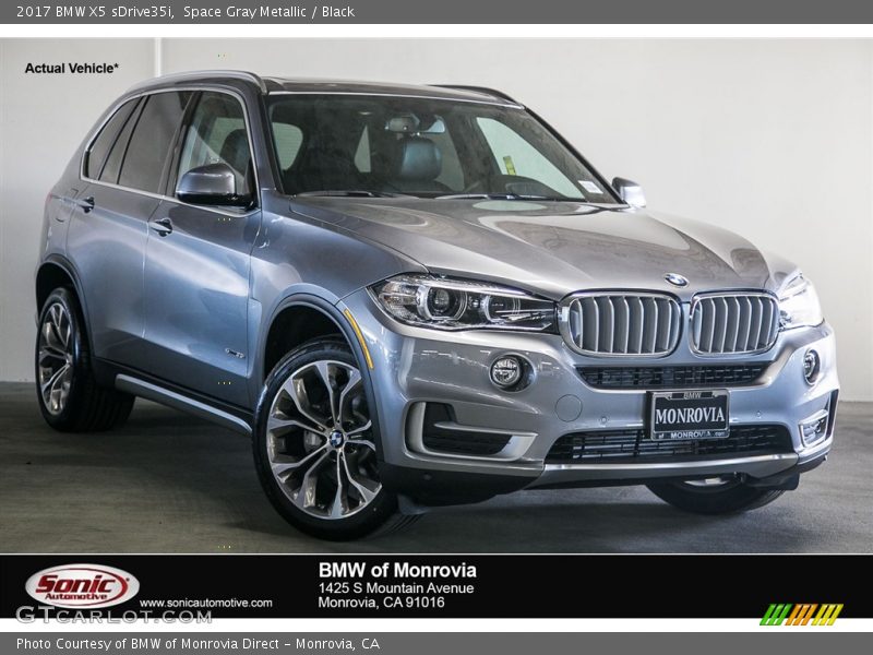 Space Gray Metallic / Black 2017 BMW X5 sDrive35i