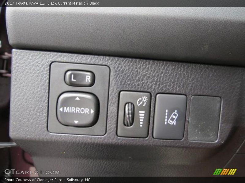 Controls of 2017 RAV4 LE