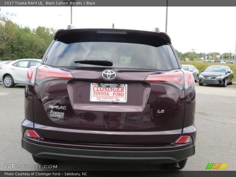 Black Current Metallic / Black 2017 Toyota RAV4 LE