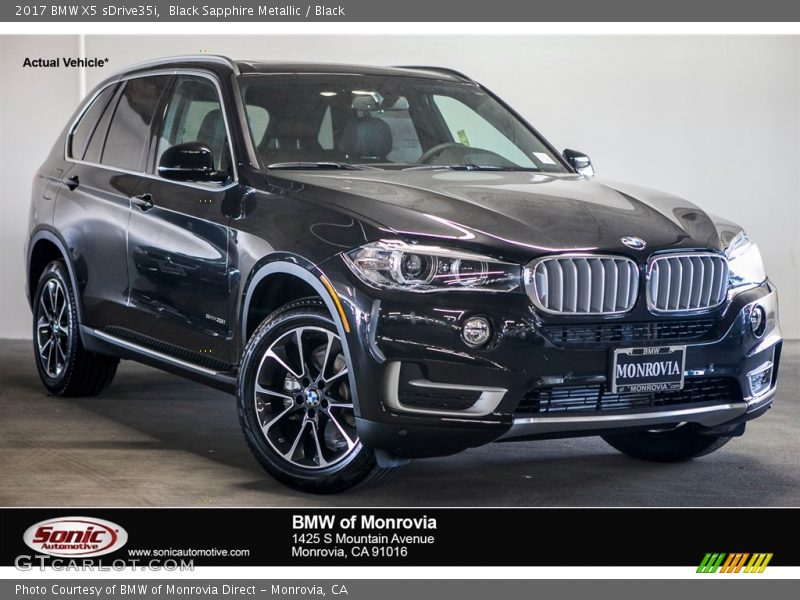 Black Sapphire Metallic / Black 2017 BMW X5 sDrive35i