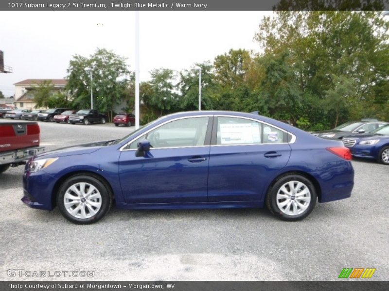 Twilight Blue Metallic / Warm Ivory 2017 Subaru Legacy 2.5i Premium