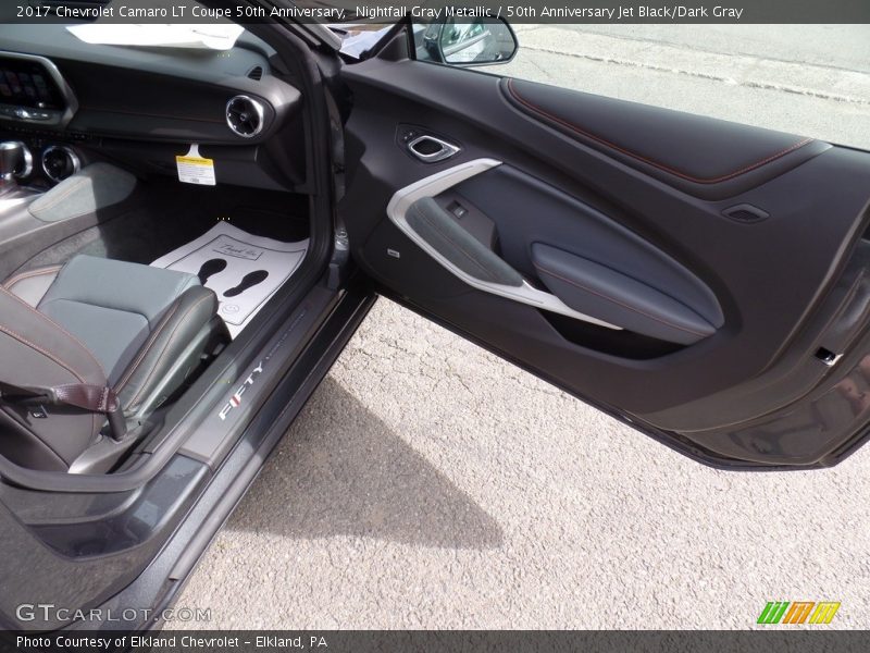 Nightfall Gray Metallic / 50th Anniversary Jet Black/Dark Gray 2017 Chevrolet Camaro LT Coupe 50th Anniversary
