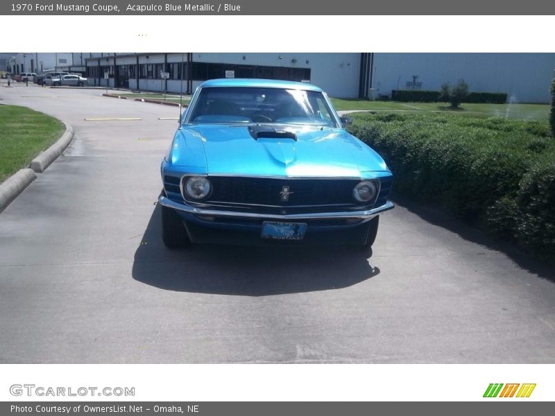 Acapulco Blue Metallic / Blue 1970 Ford Mustang Coupe