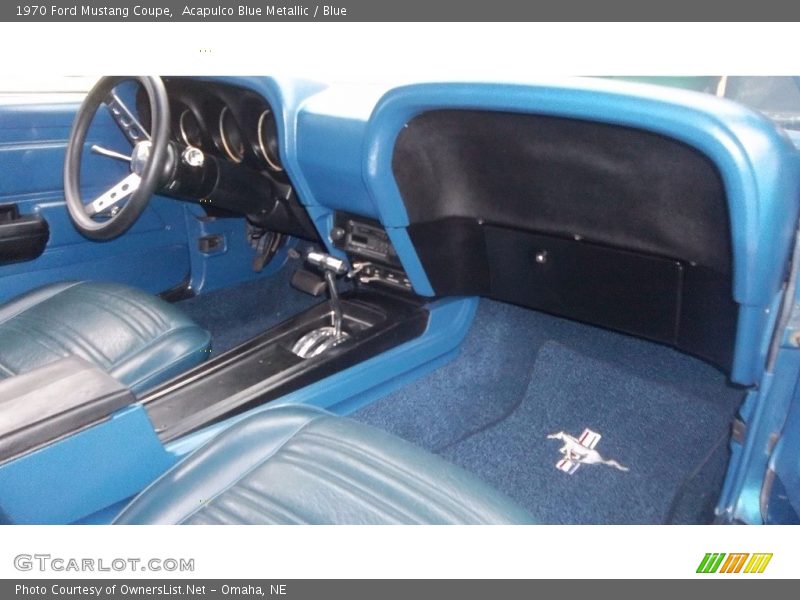  1970 Mustang Coupe Blue Interior