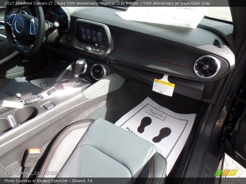 Nightfall Gray Metallic / 50th Anniversary Jet Black/Dark Gray 2017 Chevrolet Camaro LT Coupe 50th Anniversary