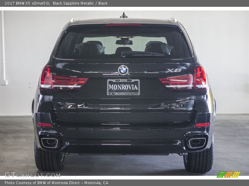 Black Sapphire Metallic / Black 2017 BMW X5 xDrive50i